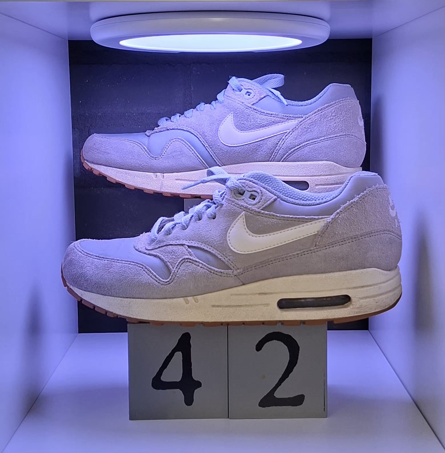 Nike Air Max 1 Matt Silver - Maat 40 - 25 CM - Totaalprijs : 42,00€