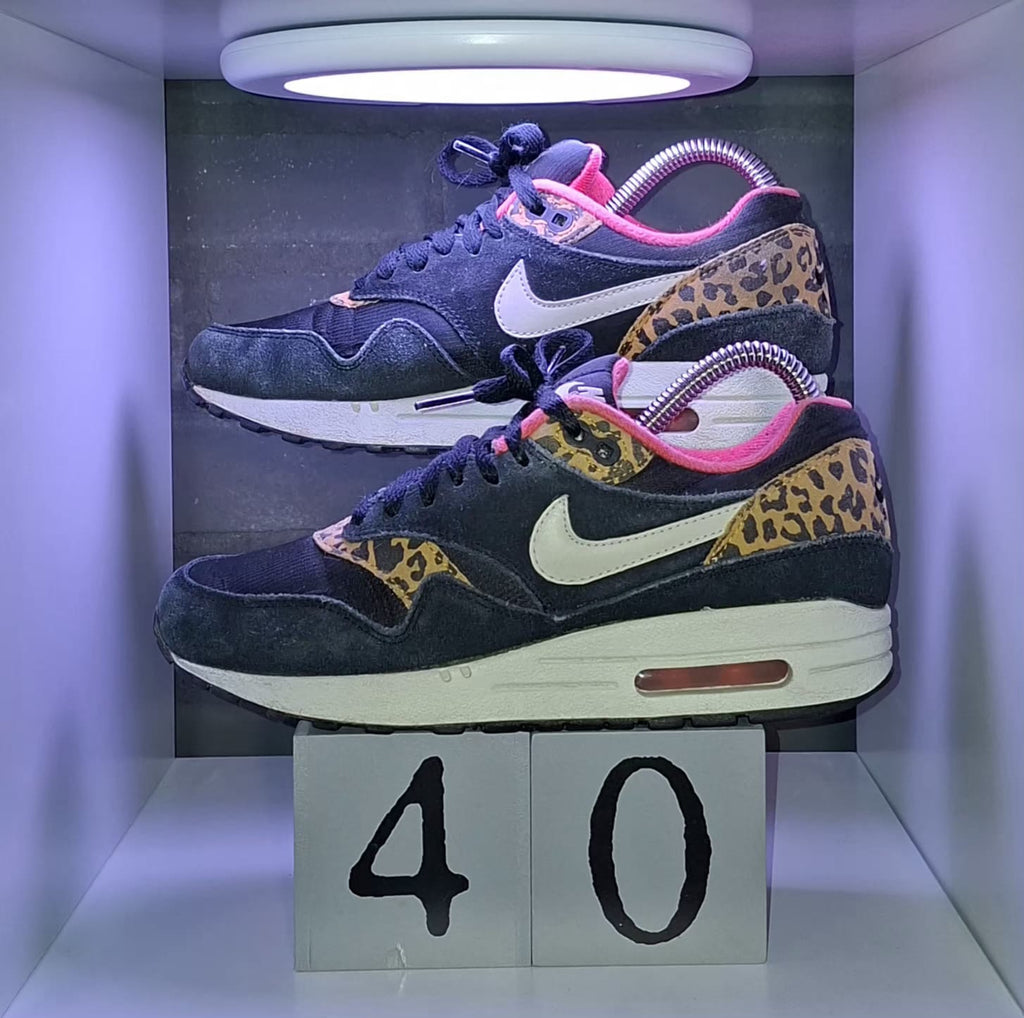 Nike Air Max 1 Leopard Black - Maat 36,5 - 23 CM -Totaalprijs : 40,00€