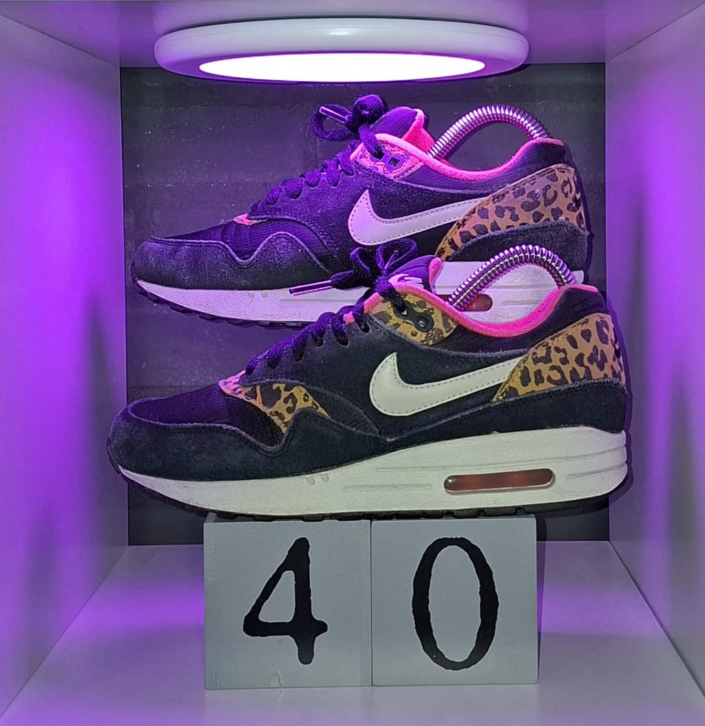 Nike Air Max 1 Leopard Black - Maat 36,5 - 23 CM -Totaalprijs : 40,00€