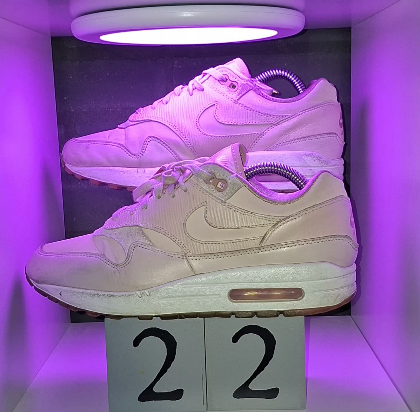 Nike Air Max 1 Licht Roze - Maat 38,5 - 24,5 CM - Totaalprijs : 22,00€